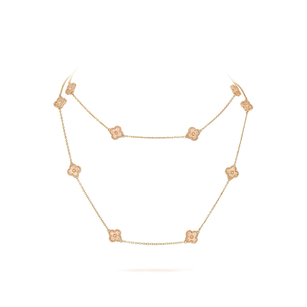 14ct Clover Charm Necklace/Mini
