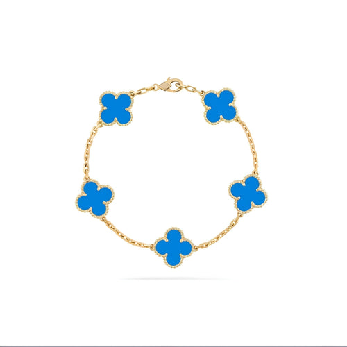 14ct Clover Charm Bracelet