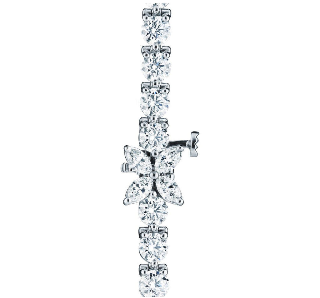 14ct White Gold Tennis Bracelet