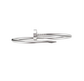 14ct White Gold Nail Bracelet