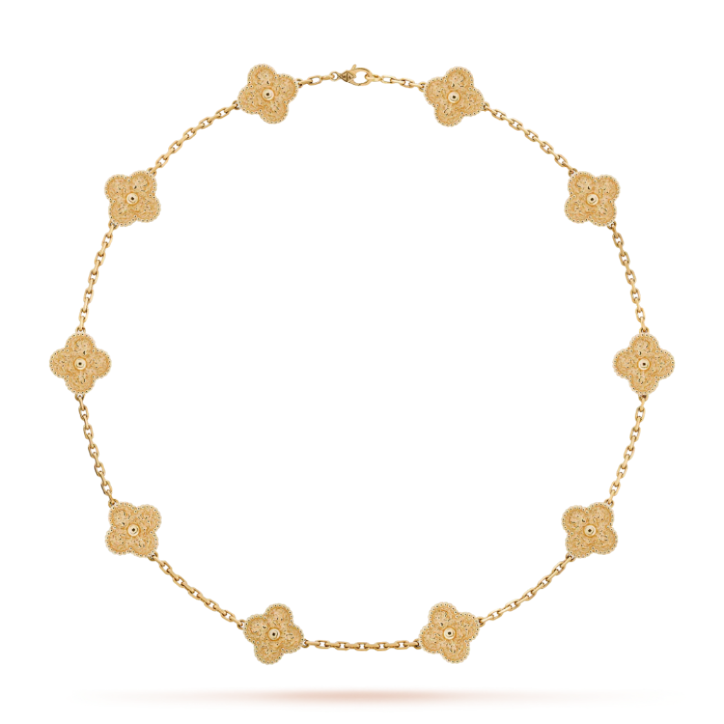 14ct Clover Charm Necklace
