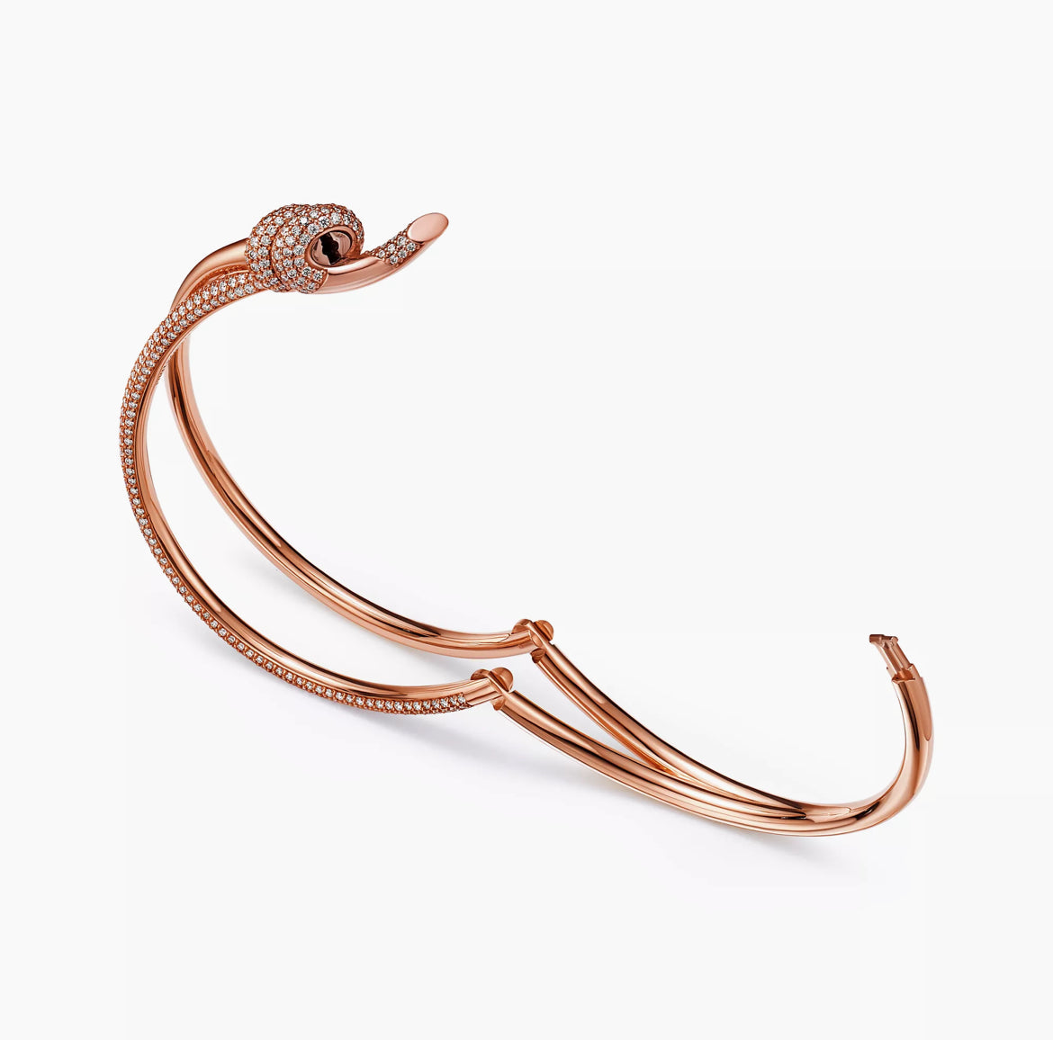 14ct Double Row Hinged Bracelet