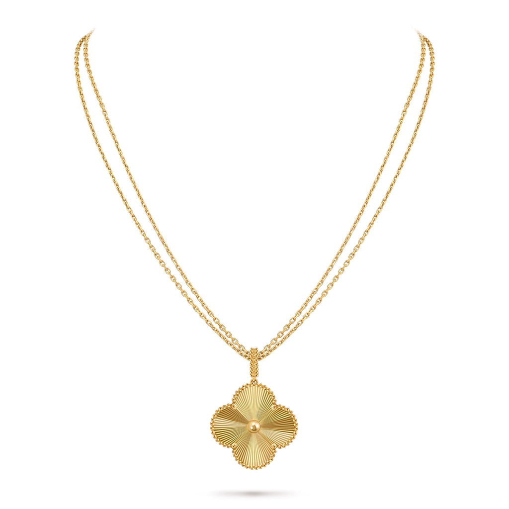 14ct Yellow Gold Clover Charm Pendant